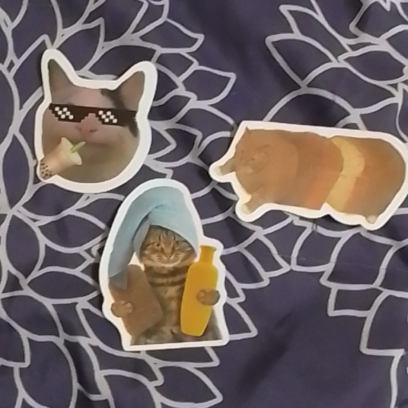 5pcs cat sticker set - Picture 3 of 3